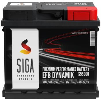 SIGA EFB Autobatterie 50Ah 12V
